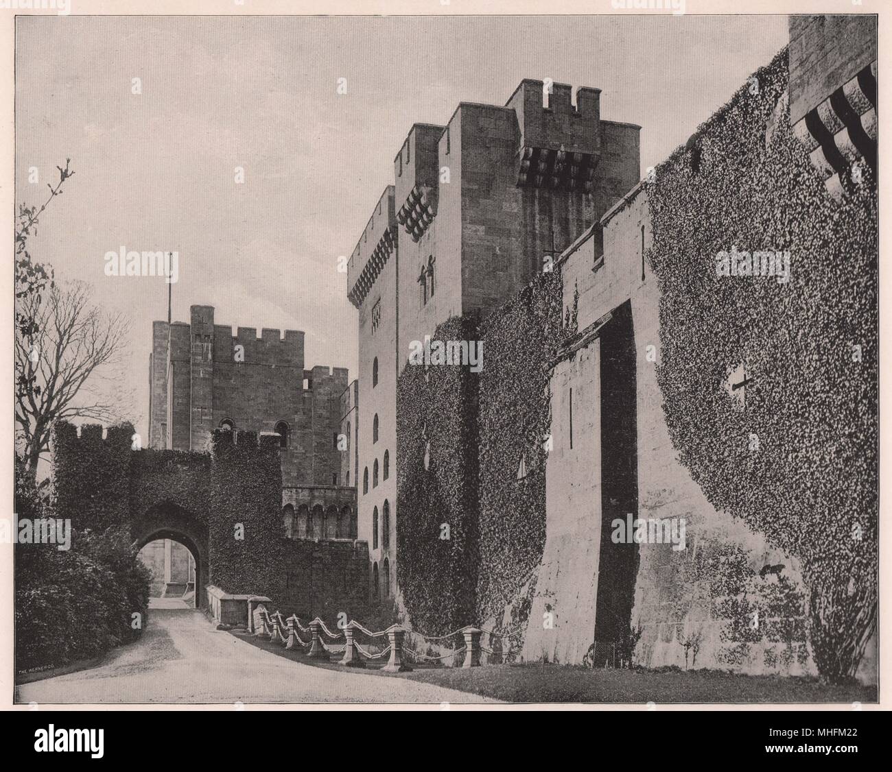 Penrhyn Castle, near Bangor, was in the eighth century the palace of the King of North Wales Stock Photo