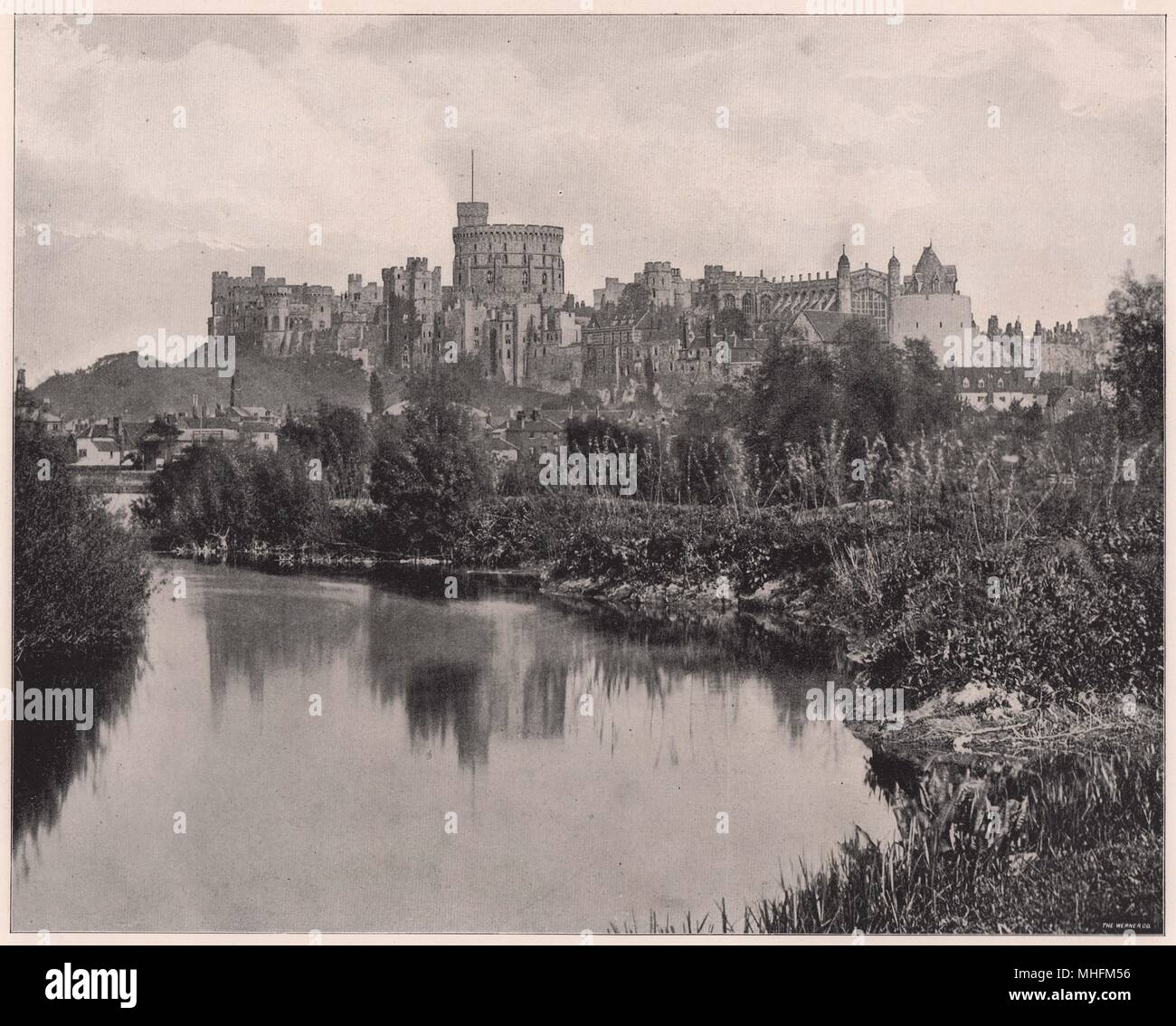 Windsor Castle, with the one exception of the Norman keep, was built by English men and women Stock Photo