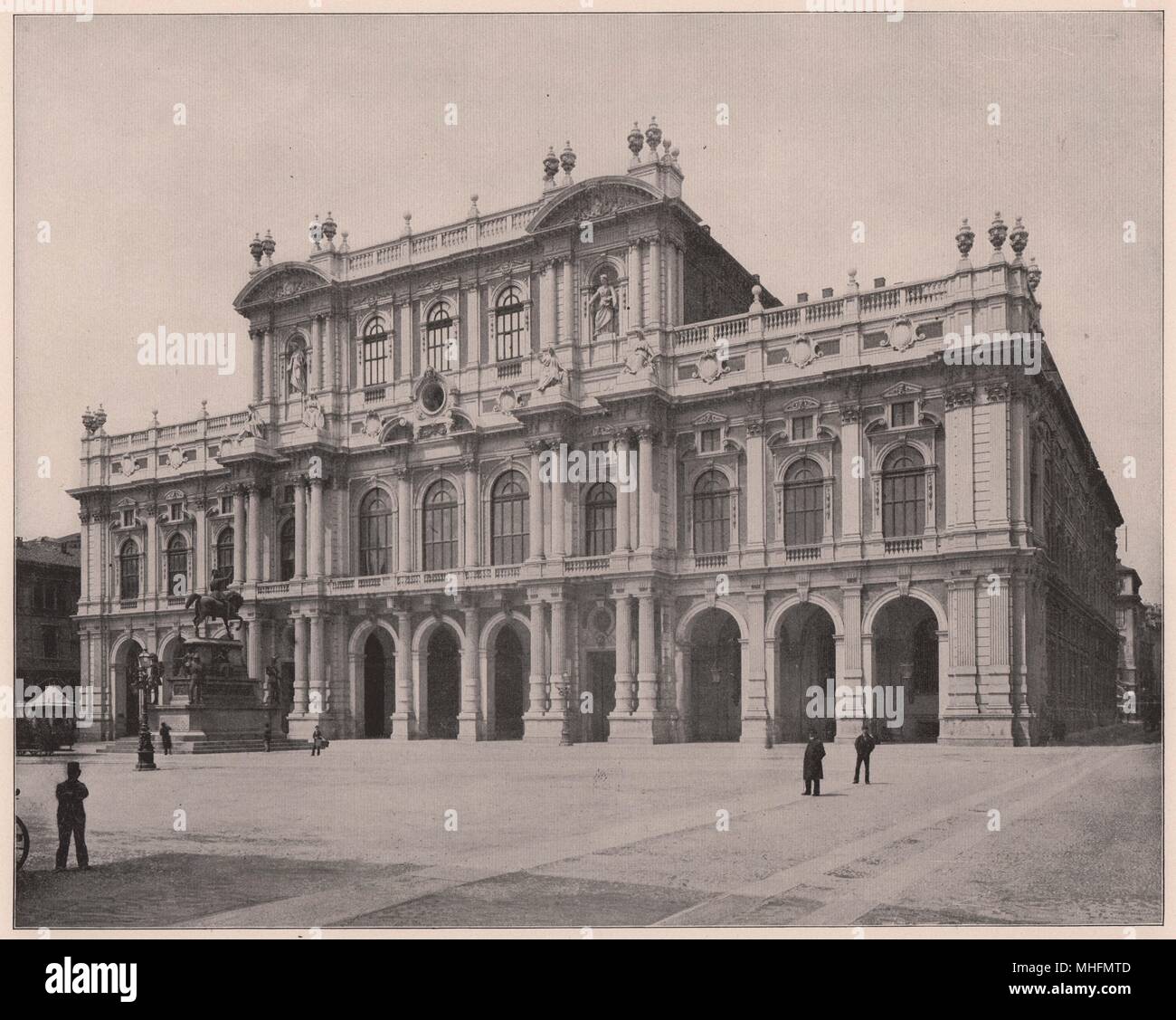 Piazza Carlo Alberto, Turin, Italy Stock Photo