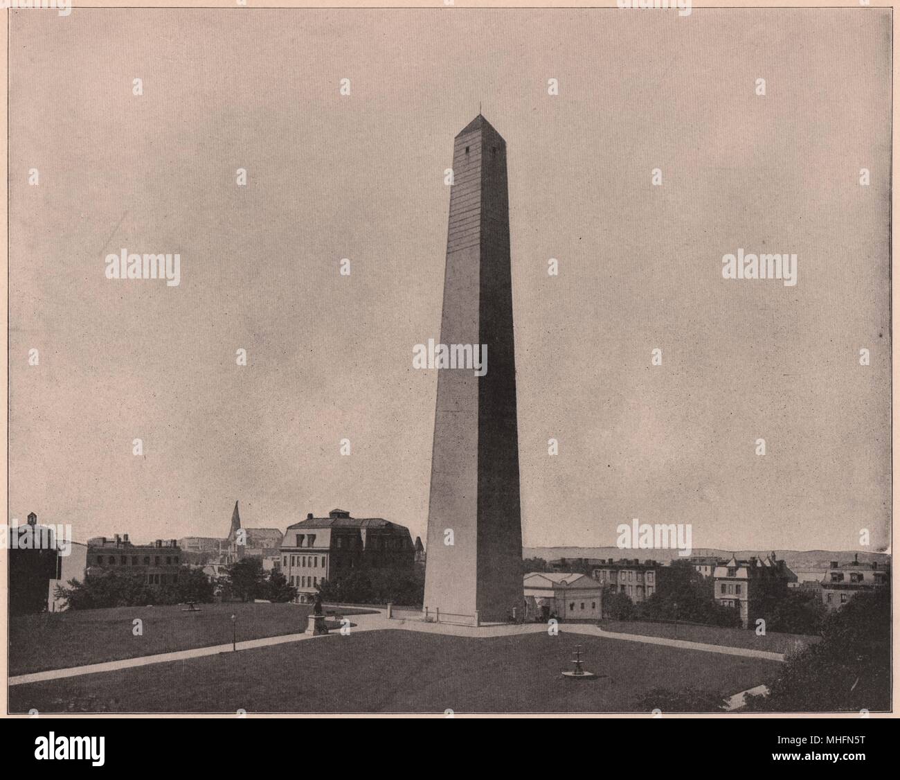 Bunker Hill Monument, Near Boston, mass Stock Photo