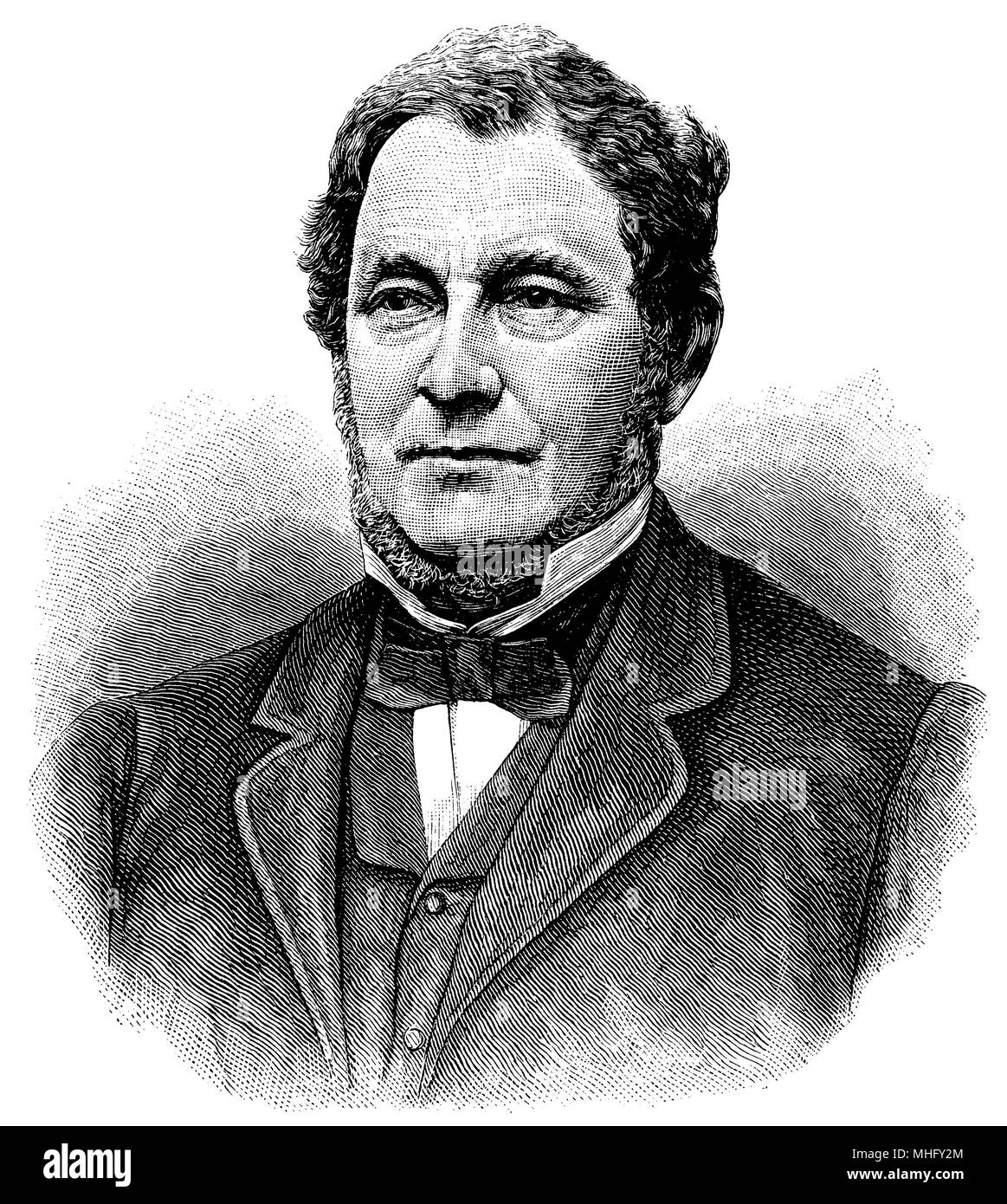 Robert Wilhelm Bunsen (born March 31, 1811 ), Stock Photo