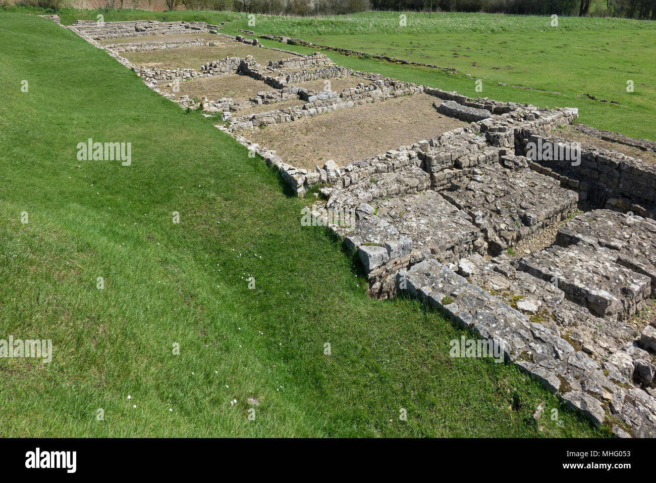 England, Oxfordshire, North Leigh Roman villa Stock Photo Alamy