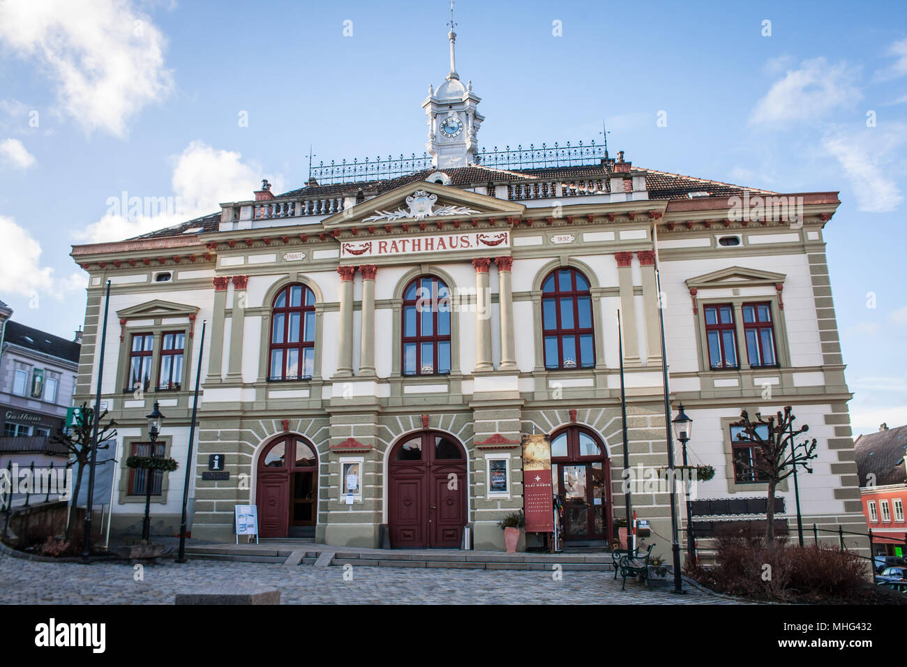 City hall Weitra, Lower Austria, Austria, Europe Stock Photo