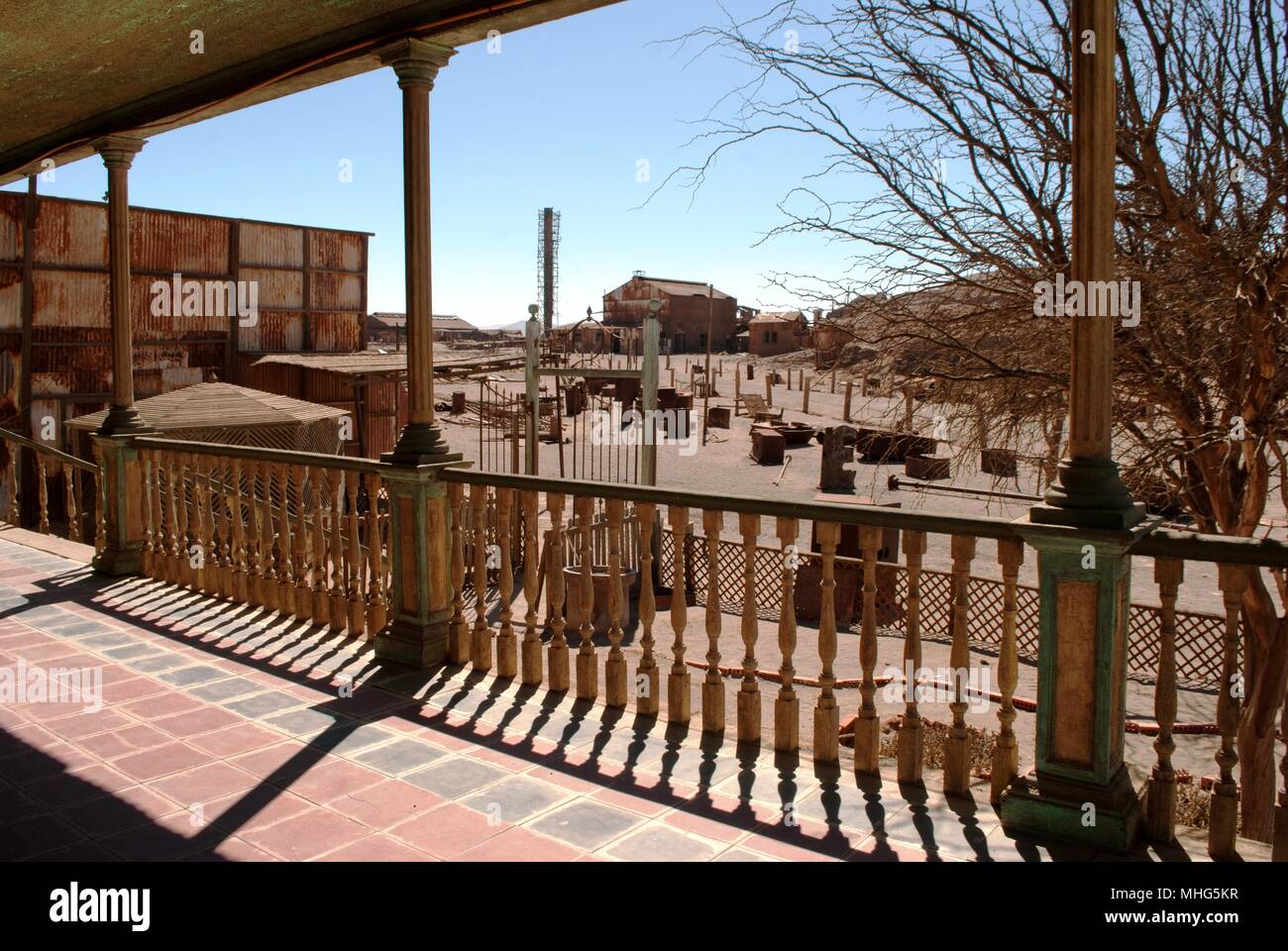 Oficina Salitrera Humberstone Stock Photo