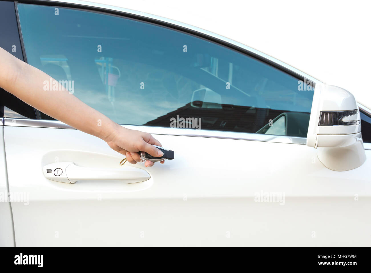 push remote control car with hand Stock Photo Alamy