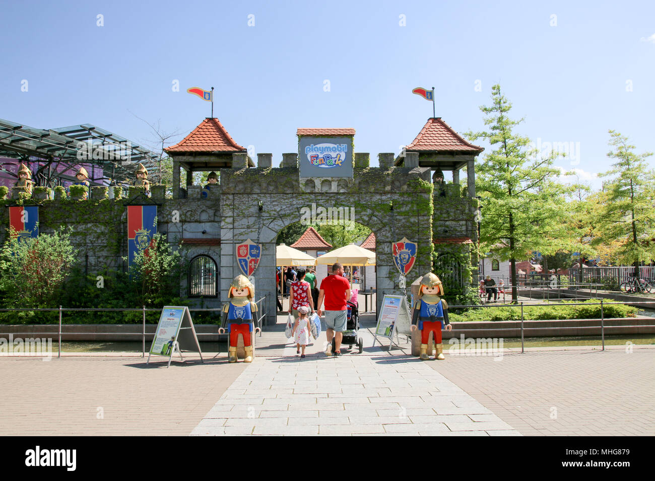 Zirndorf, Germany - April 29, 2018: View of the entrance of the Playmobil  Funpark Zirndorf near Nuremberg, Germany Stock Photo - Alamy