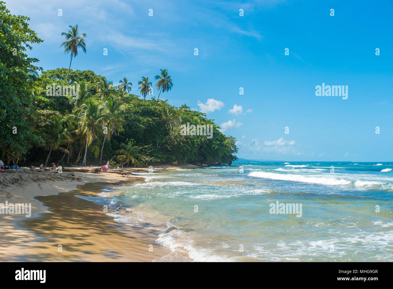 Playa Chiquita Wild Beach Close To Puerto Viejo Costa Rica Stock Photo Alamy