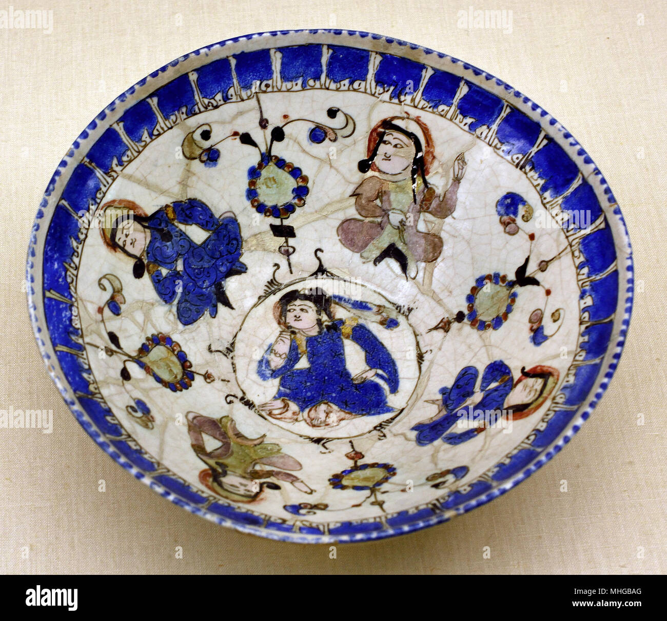 Persian, Kashan,12-13th Century,Seljuq - Seljuk  period,  Iran, Persia. Stock Photo
