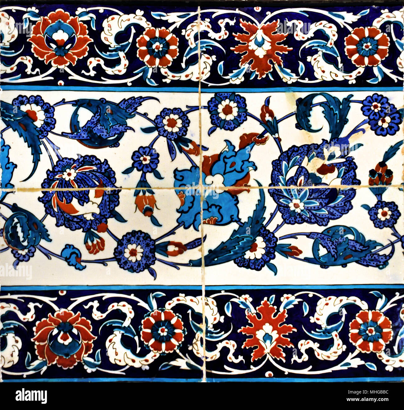 Turkish pottery Turkey Iznik 16th Century Ottoman Period ( Fritware