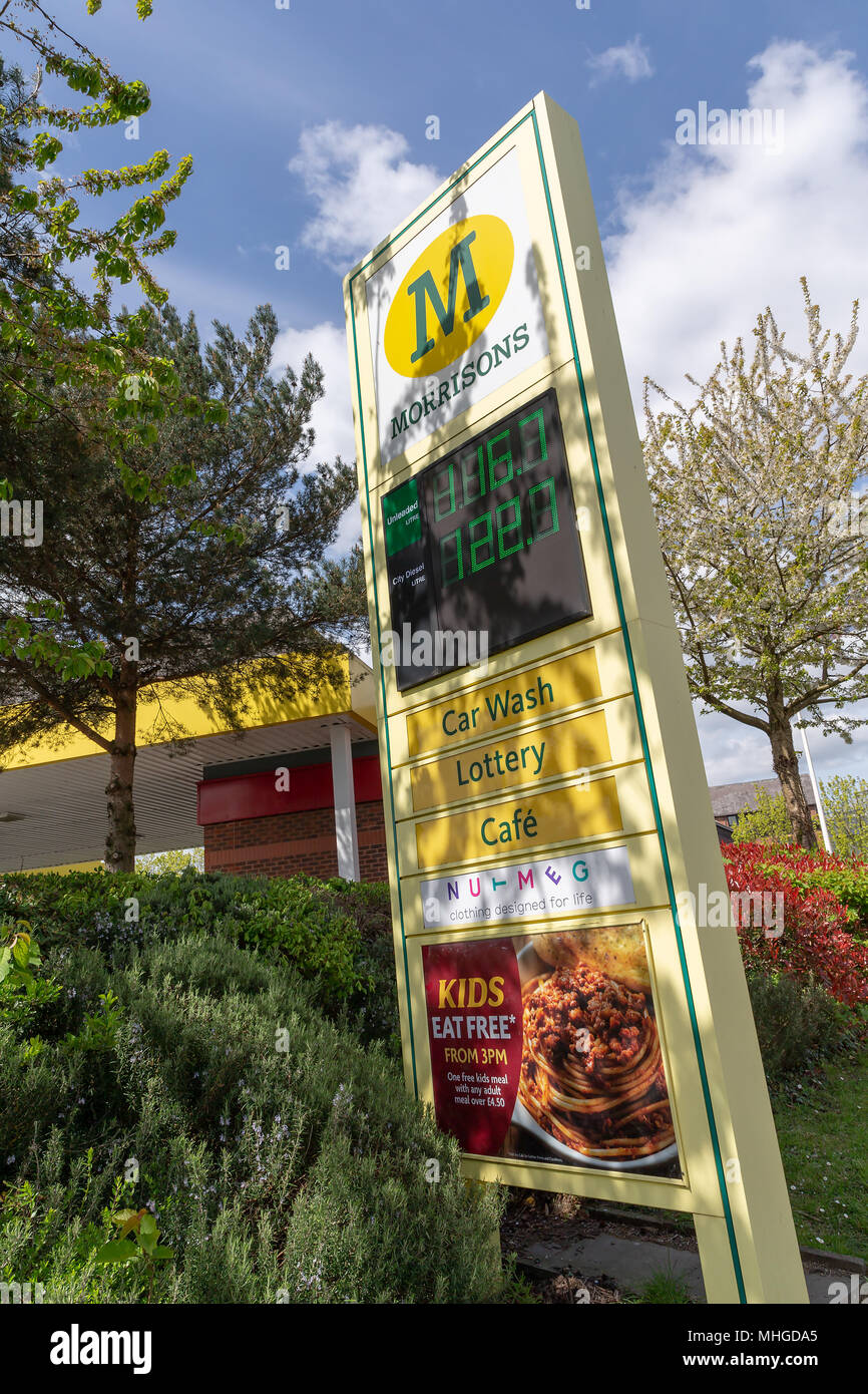 Morrisons supermarket in Stockton Heath, near Warrington, Cheshire