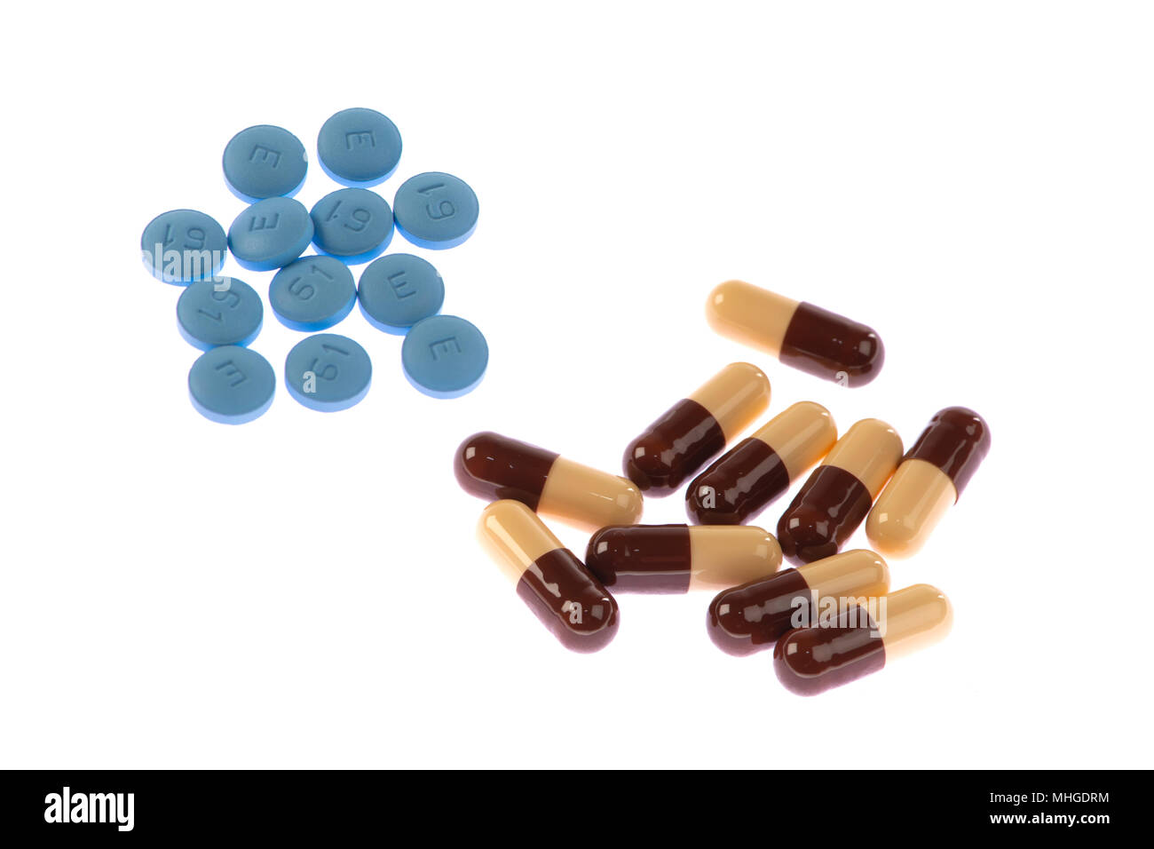 Medicine for men with prostate problems Stock Photo