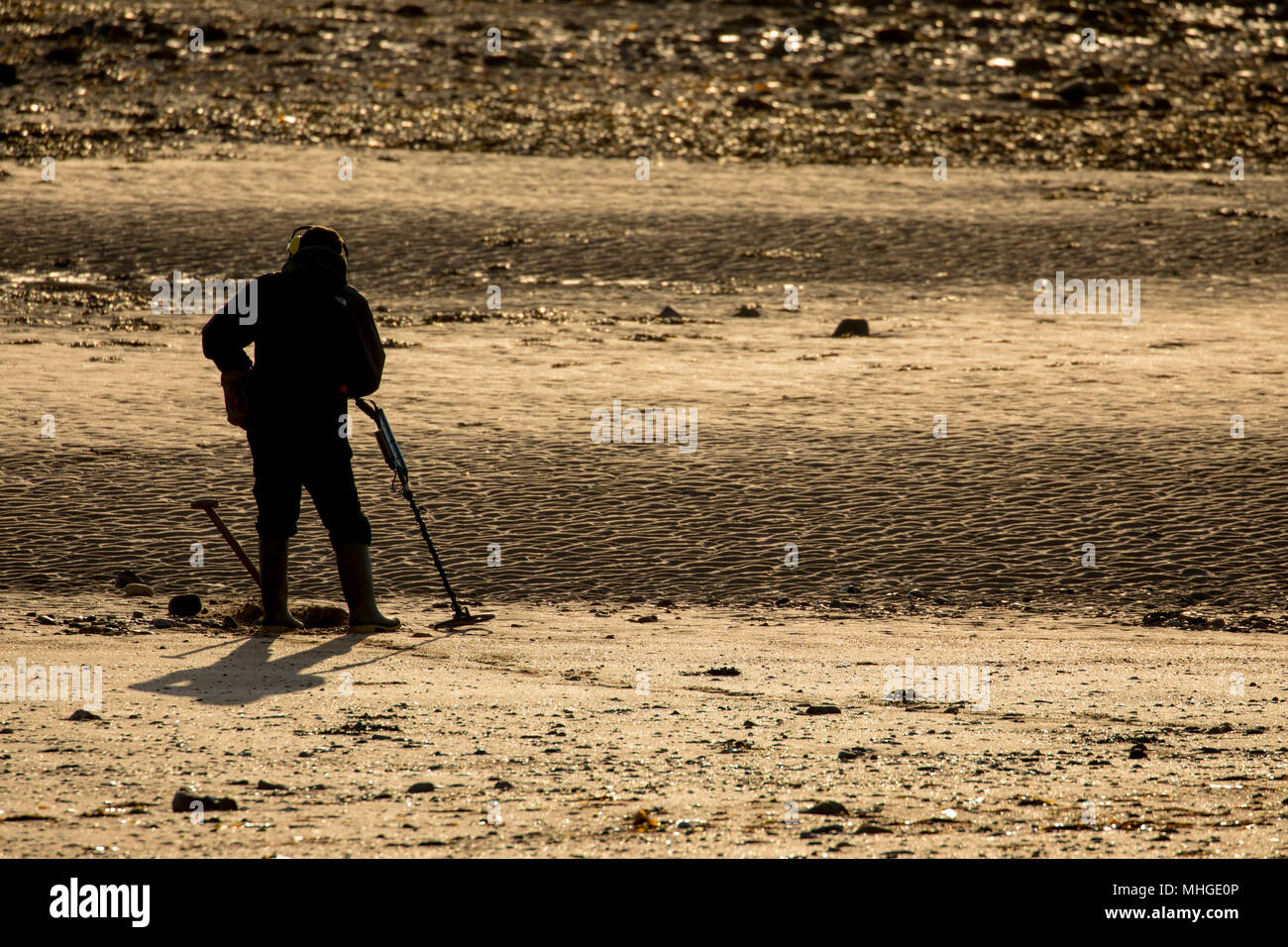 Man holding metal detector hires stock photography and images Alamy