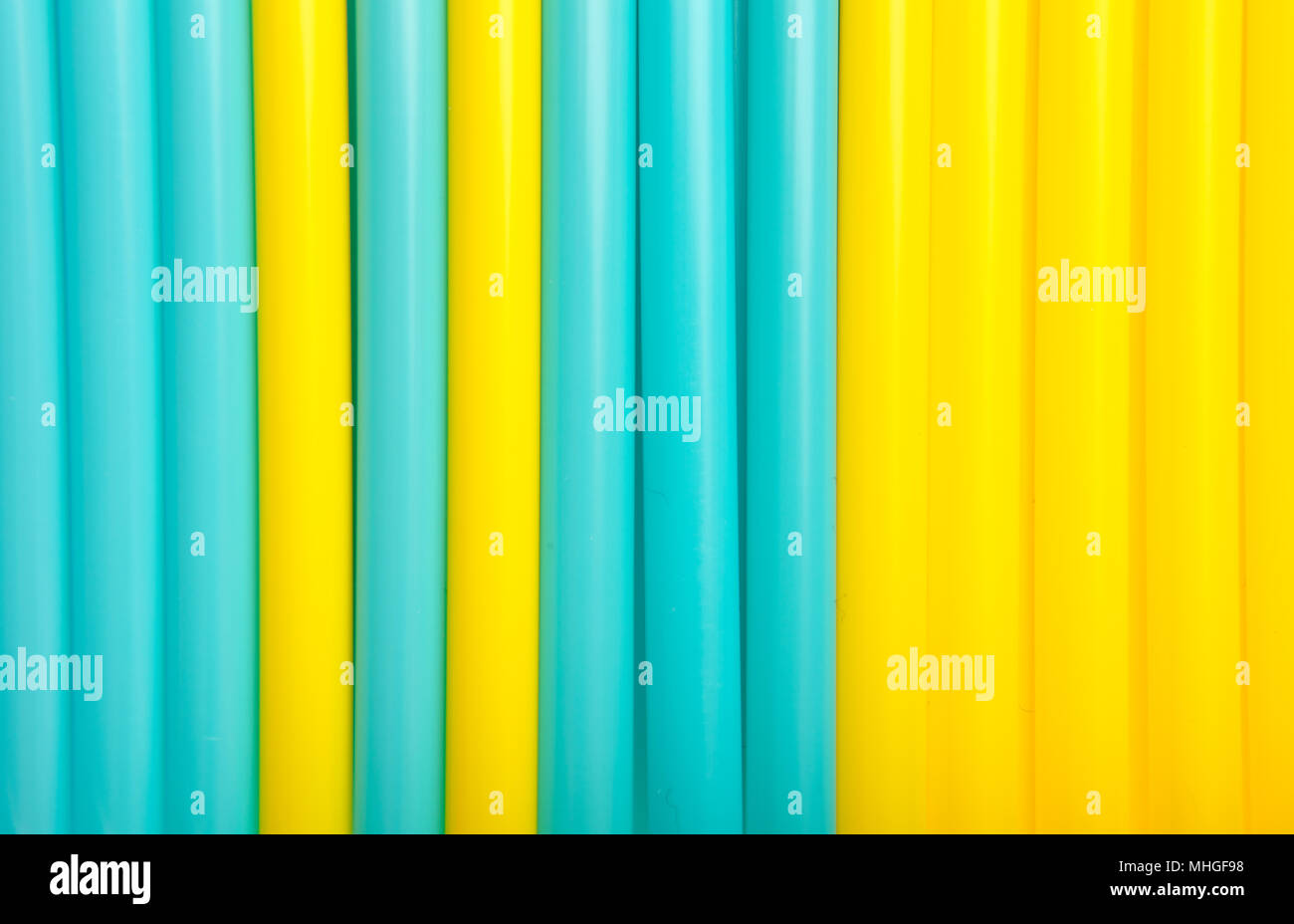 Drinking straws. Macro abstract image with beautiful multicolor background. Stock Photo