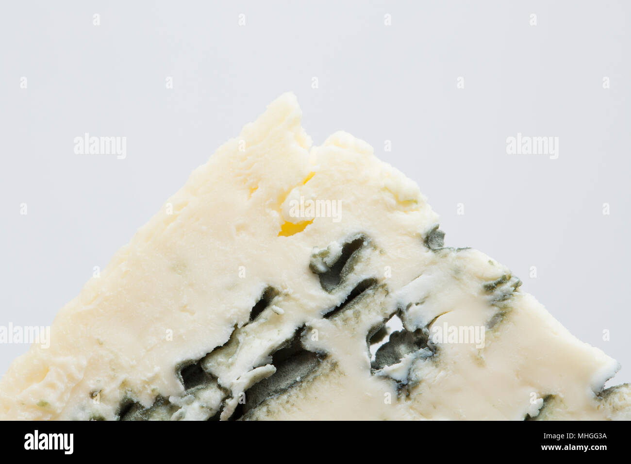 French Saint Agur cheese bought from a supermarket in the UK. Saint Agur is a blue cheese made from cows milk that comes from the Auvergne region of F Stock Photo