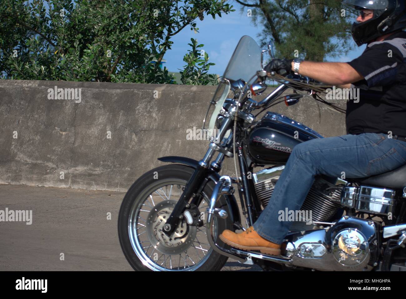 Motor Bike Ride Stock Photo Alamy