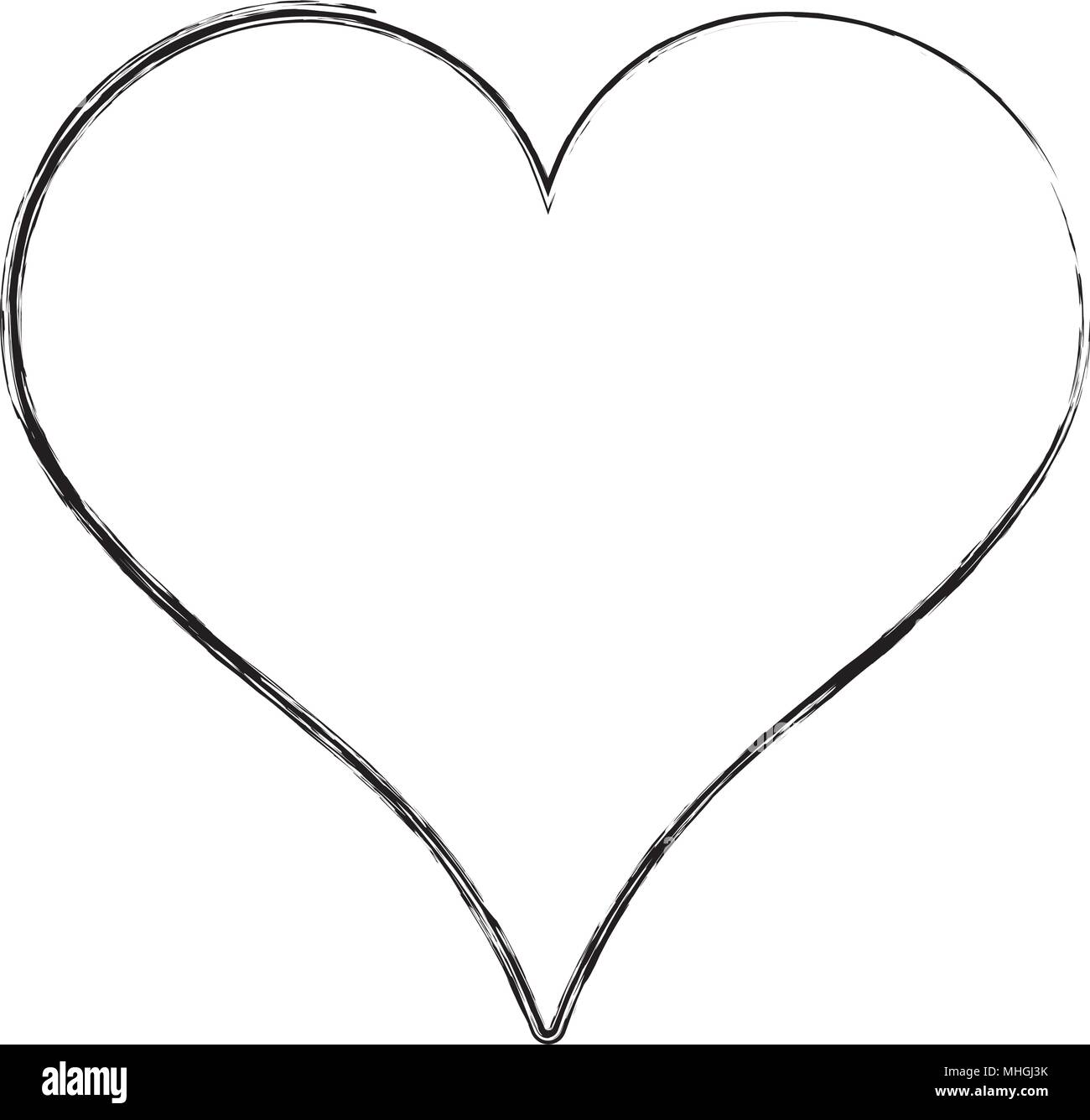 grunge heart love symbol of passion design Stock Vector Image & Art - Alamy