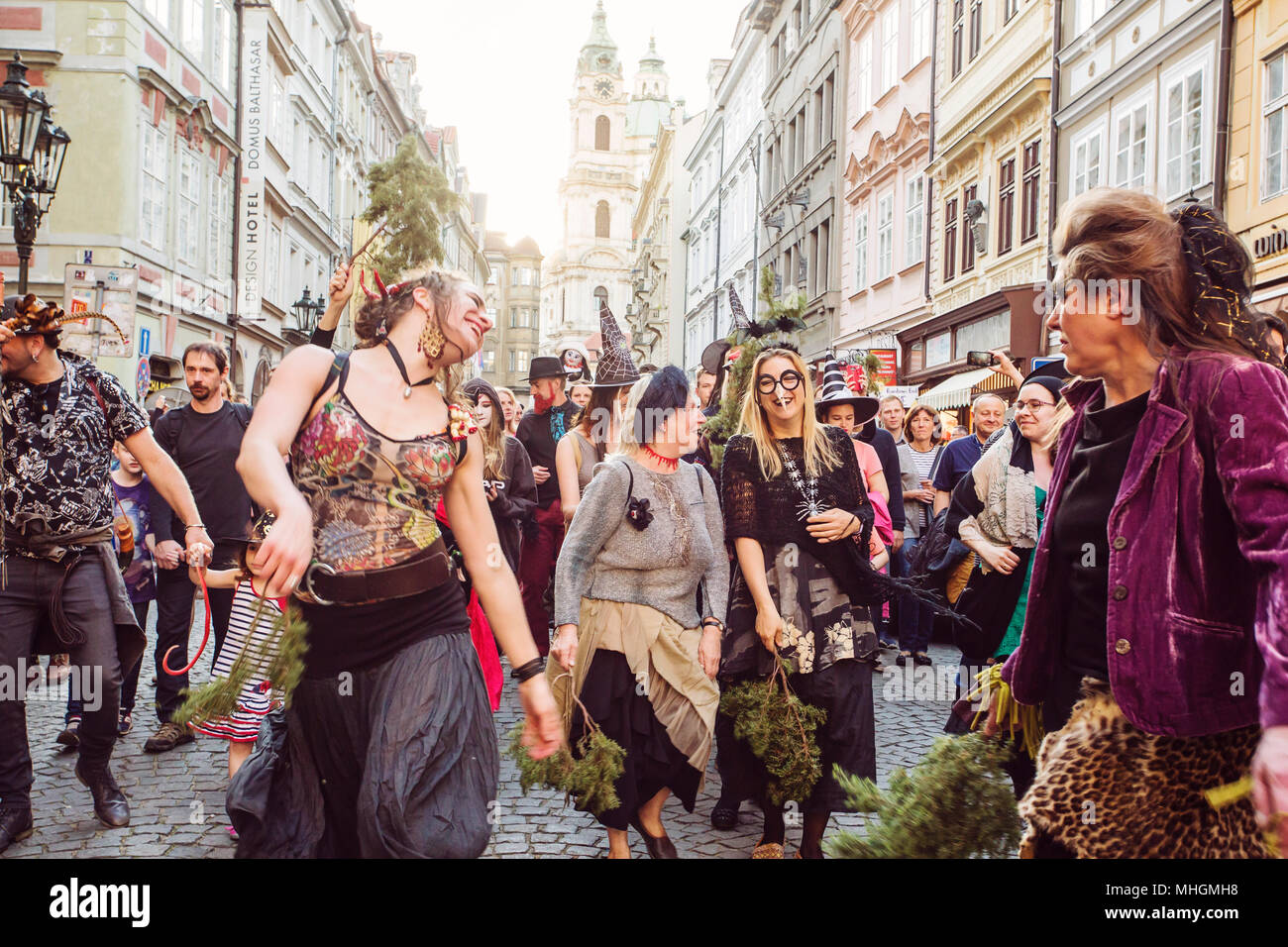 Prague Czech Republic April 30 2018 Walpurgis Night - 