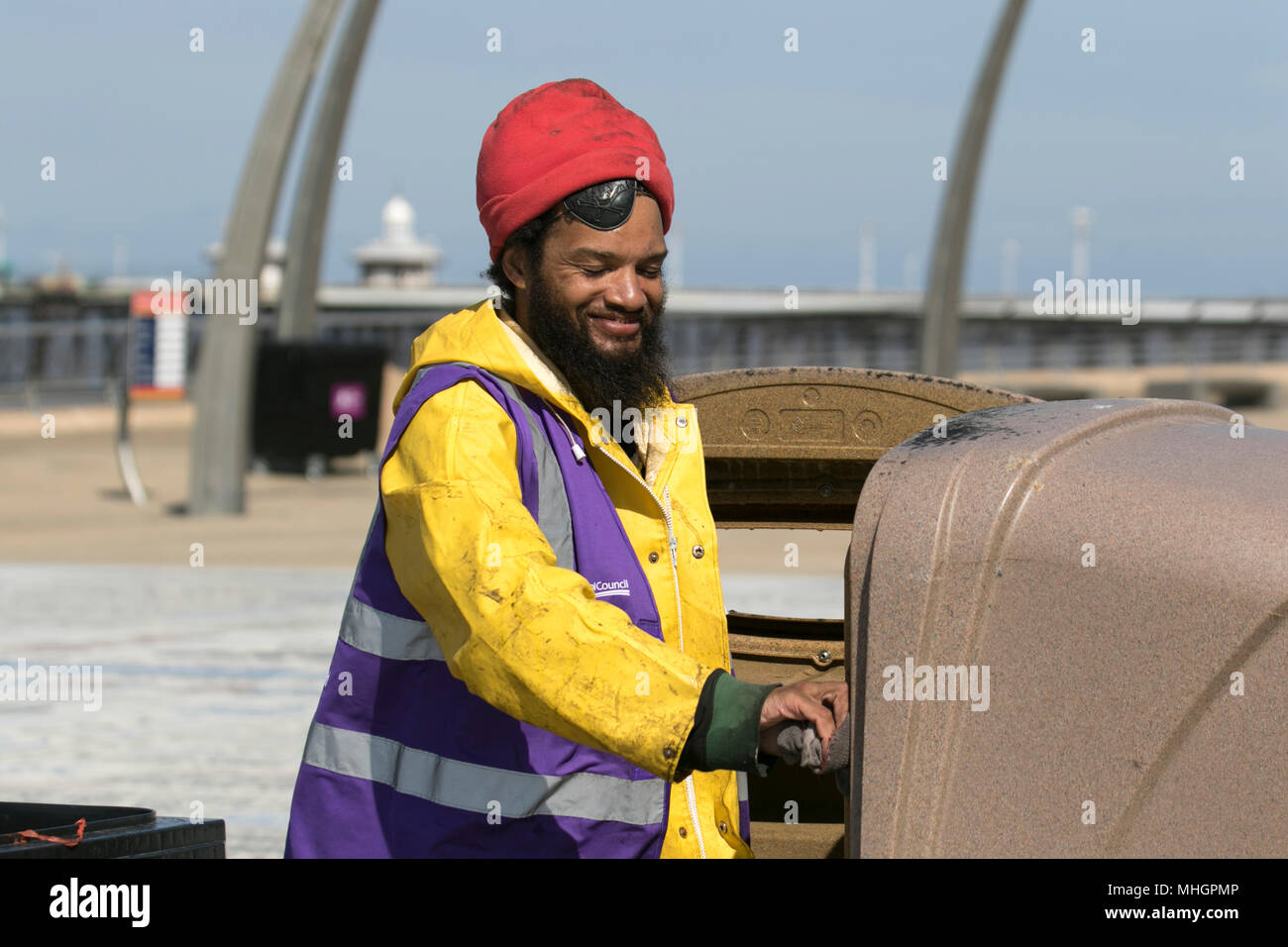 Waste bin on blackpool promenade hires stock photography and images Alamy