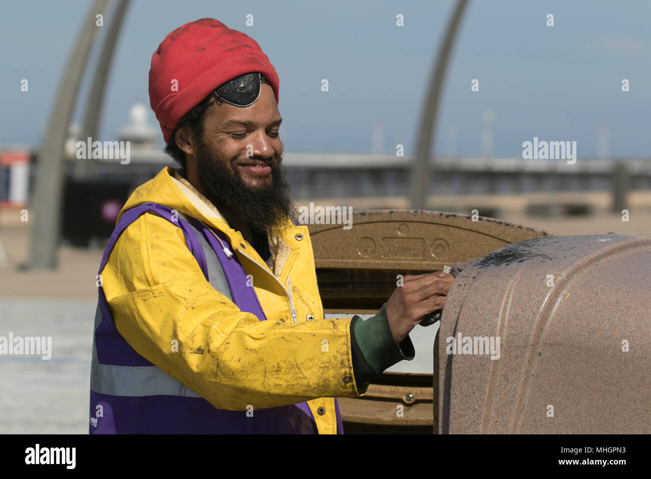 Waste bin on blackpool promenade hires stock photography and images Alamy