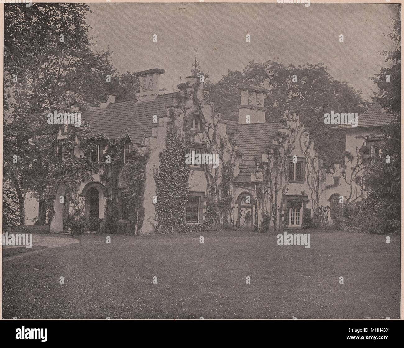 'Sunnyside,' Residence of Washington Irving, on the Hudson Stock Photo