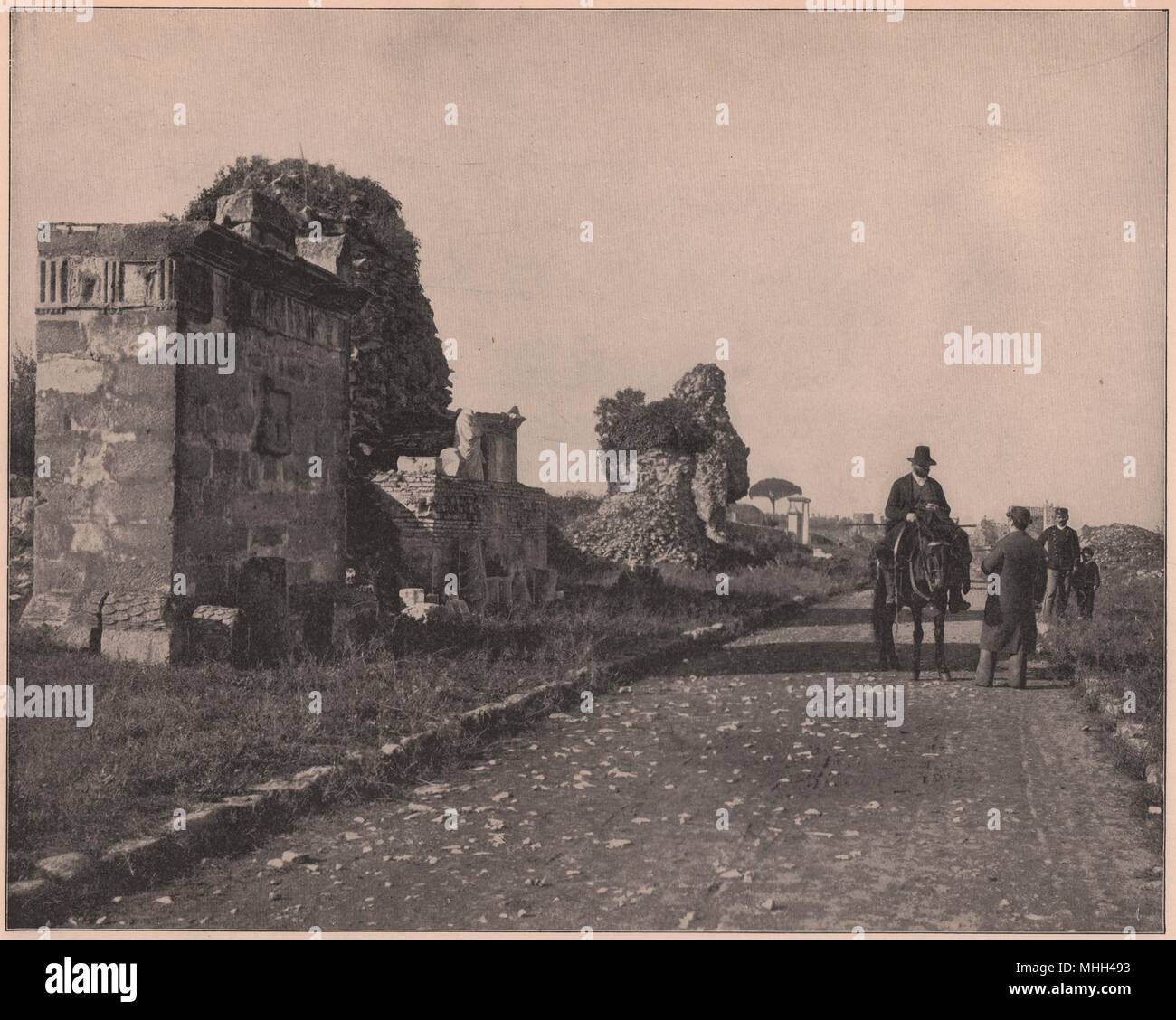 The Appian Way, Rome Stock Photo