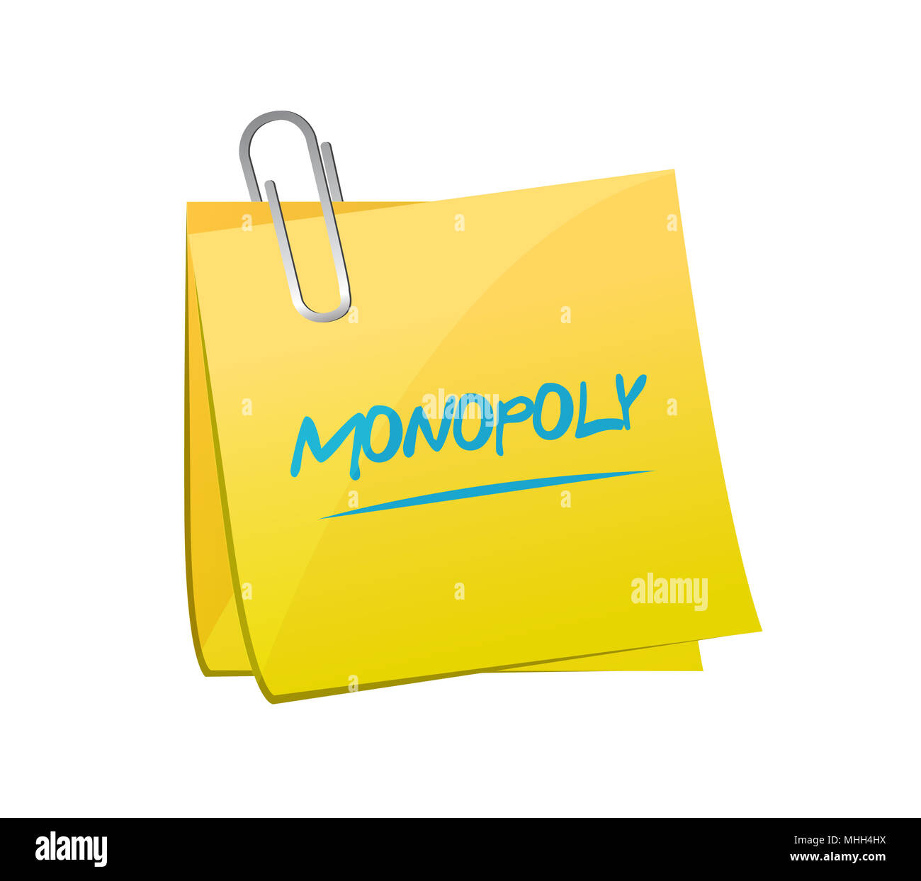monopoly post message concept. Vector illustration. isolated over white ...