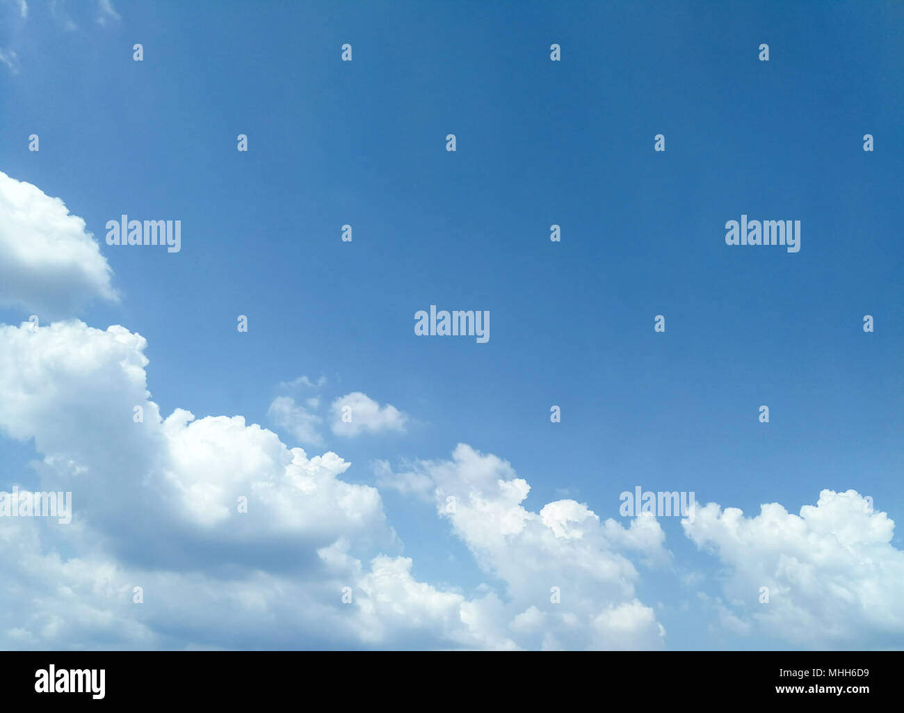 blue sky with clouds background and copy space Stock Photo - Alamy
