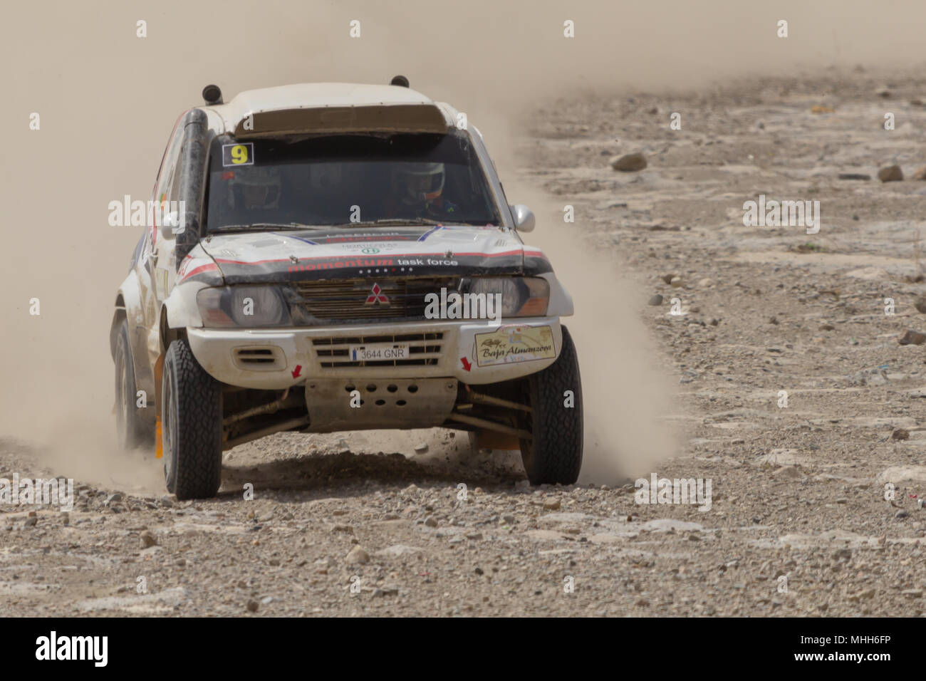 4x4 Off-road Rally Spanish Championship, The Spanish Cup of the All Terrain Rally 2018, Almanzora Valley, Almeria Province, Andalusia, Spain Stock Photo