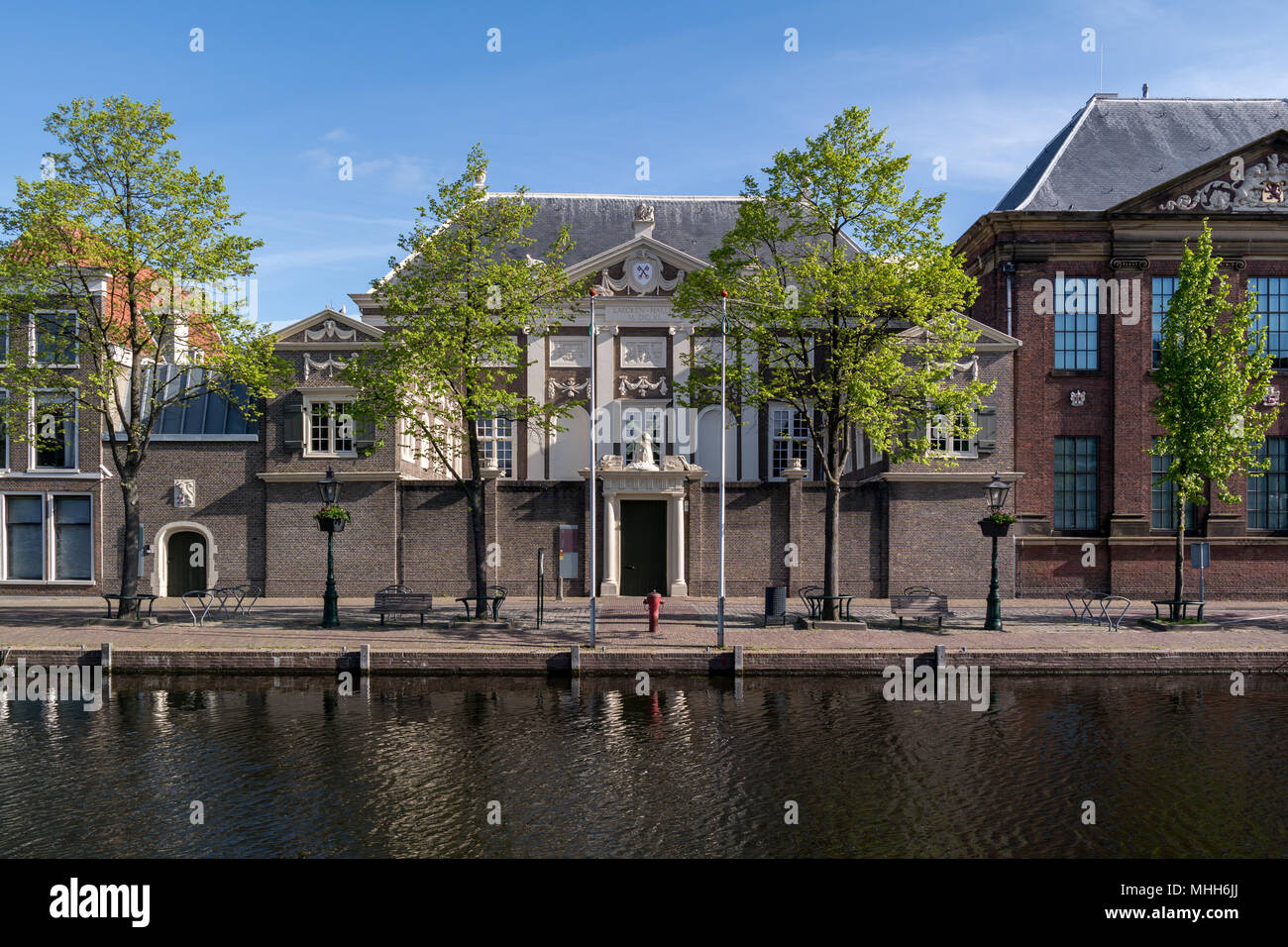 Art and history museum 'De Lakenhal' in the historic centre of Leiden. Stock Photo
