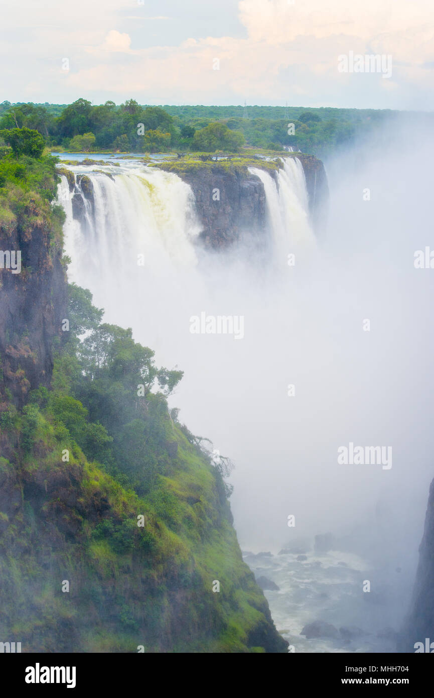 Victoria Falls, Zambezi River, Zimbabwe and Zambia Stock Photo
