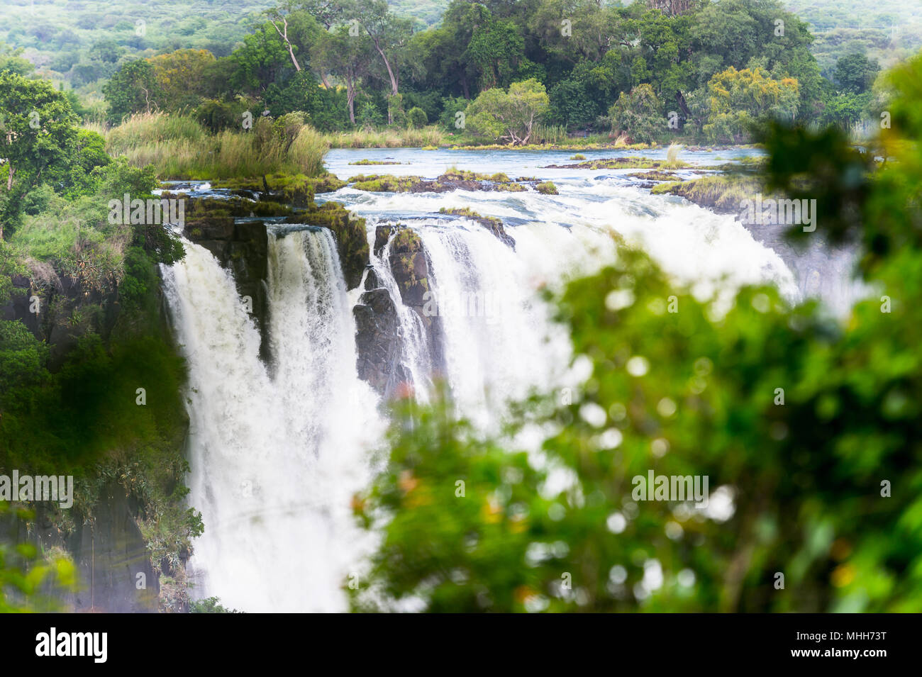 Victoria Falls, Zambezi River, Zimbabwe and Zambia Stock Photo