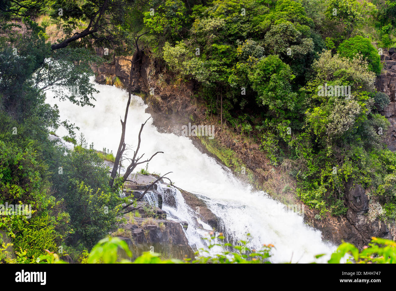 Victoria Falls, Zambezi River, Zimbabwe and Zambia Stock Photo