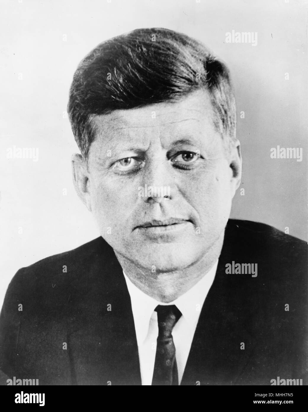 President John F. Kennedy 1961 Portrait Stock Photo