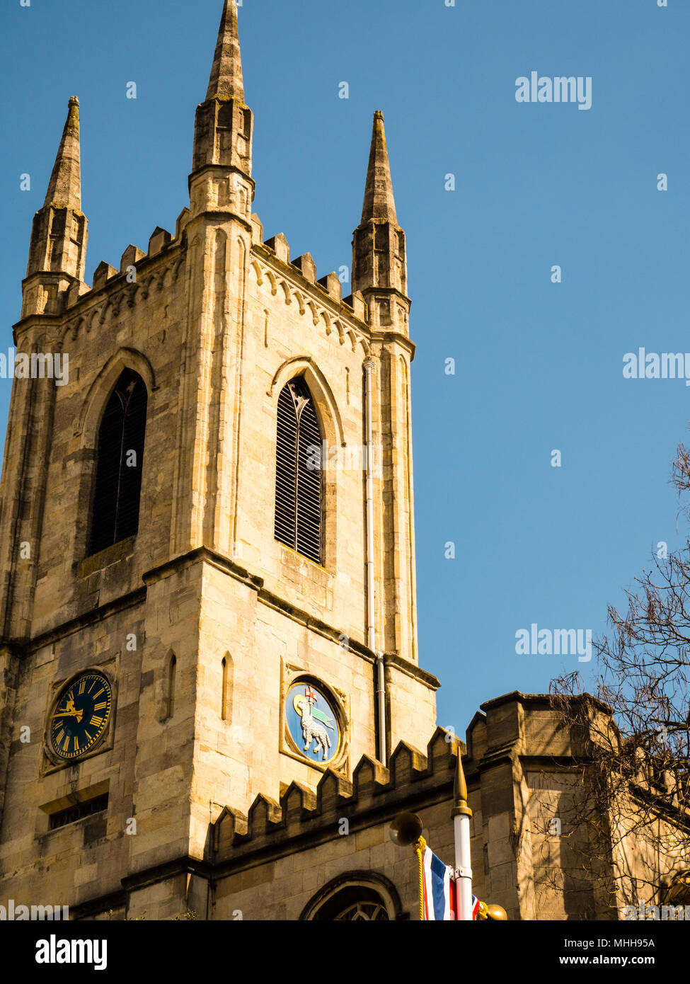 Church Tower with Clock, St John the Baptist, Windsor Parish Church