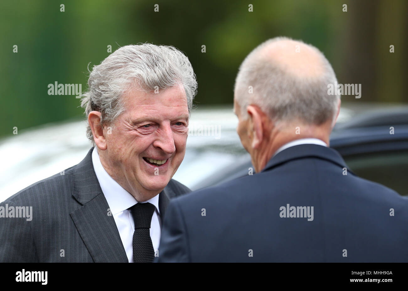 Roy Hodgson outside St Luke's and Christ Church, London, where the memorial service for former Chelsea player Ray Wilkins is being held. Wilkins, who began an impressive playing career at Stamford Bridge and also later coached them, died aged 61 following a cardiac arrest Stock Photo