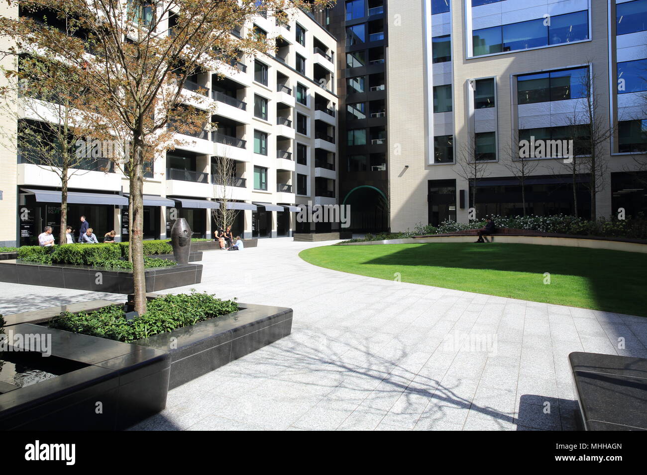 Apartments, offices, and retail in the new Rathbone Square, in ...