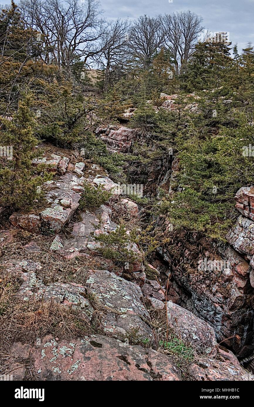 Devil's Gulch is located By Garretson, South Dakota and is where Famous