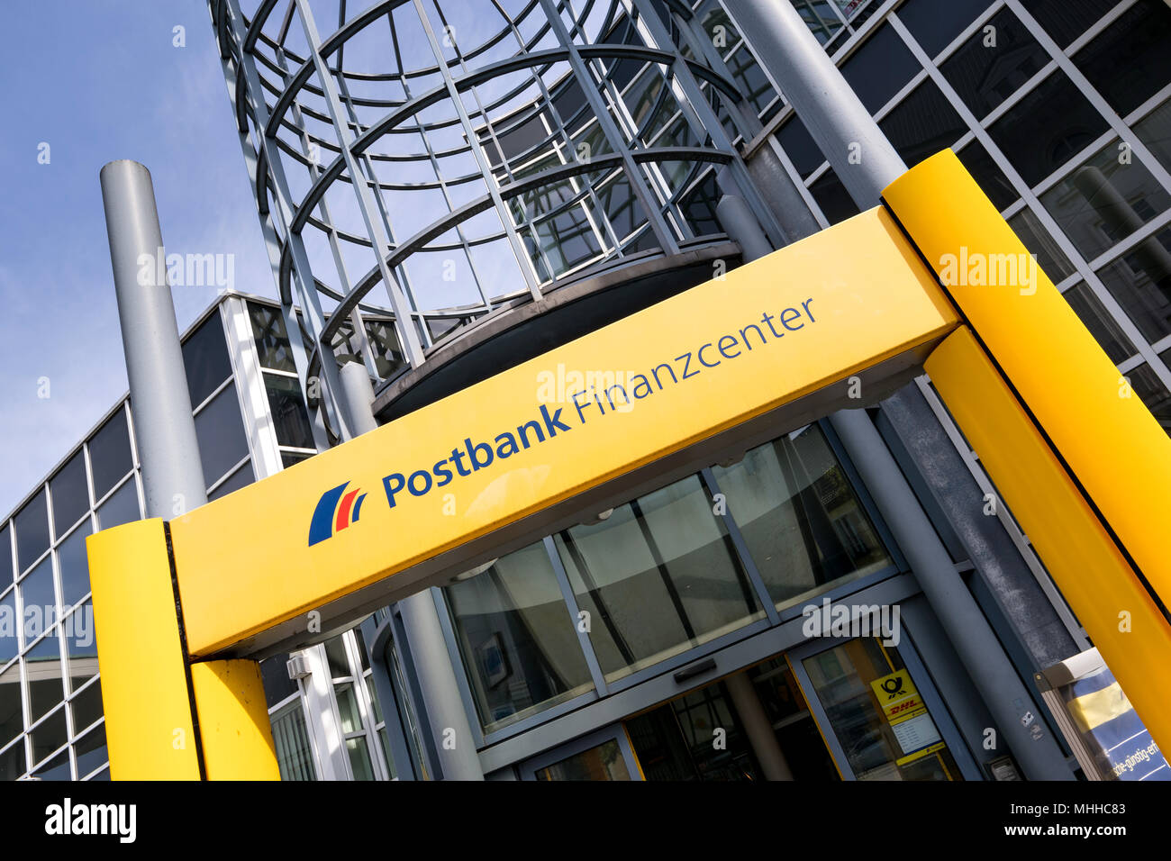 Entrance Of A Postbank Finanzcenter Deutsche Postbank Is A German Retail Bank With Headquarters In Bonn Germany Stock Photo Alamy