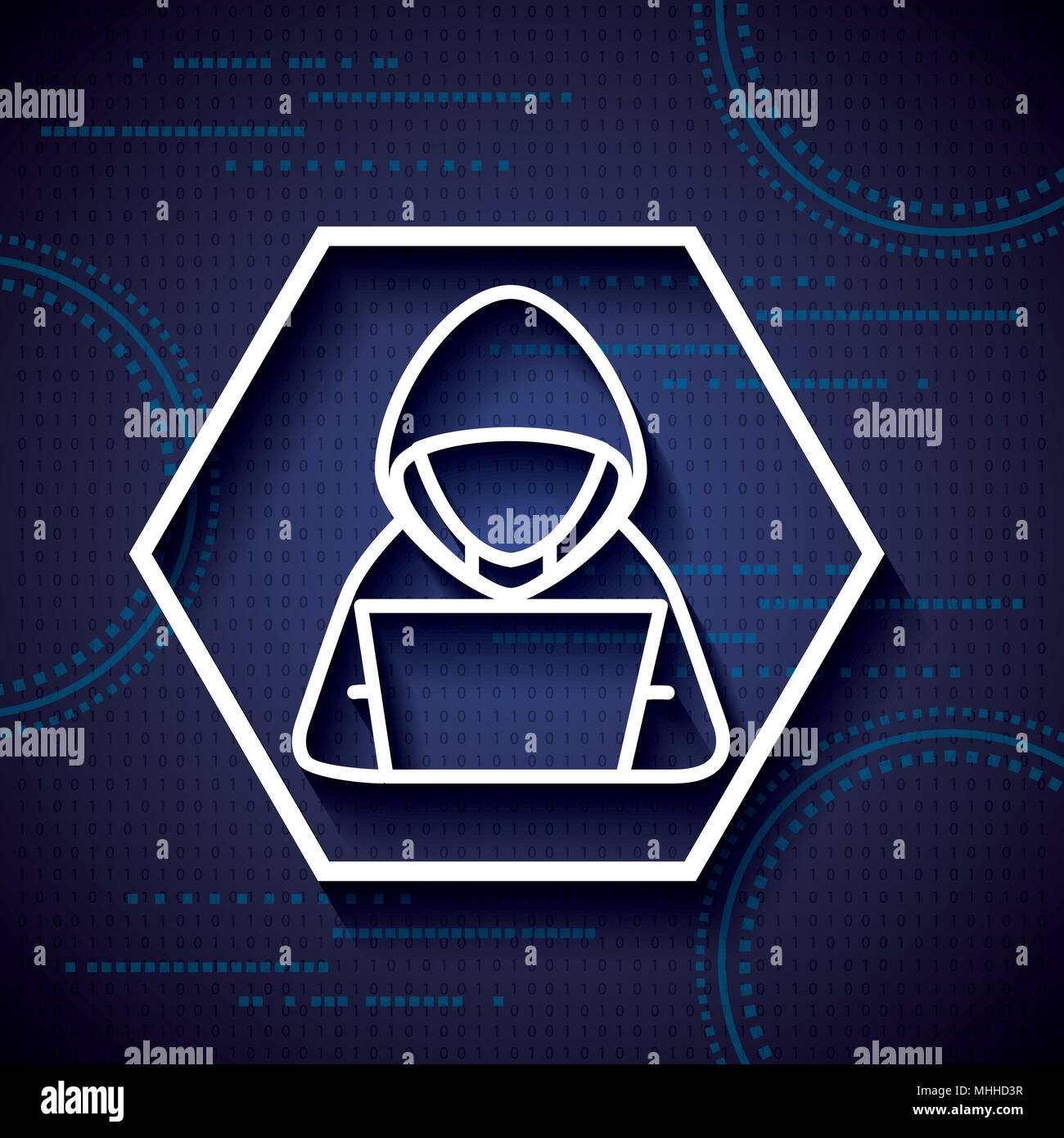 cyber security digital Stock Vector