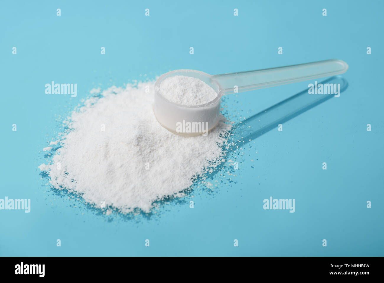 Sport supplement, creatine, hmb, bcaa, amino acid or vitamin mesure with powder. Sport nutrition