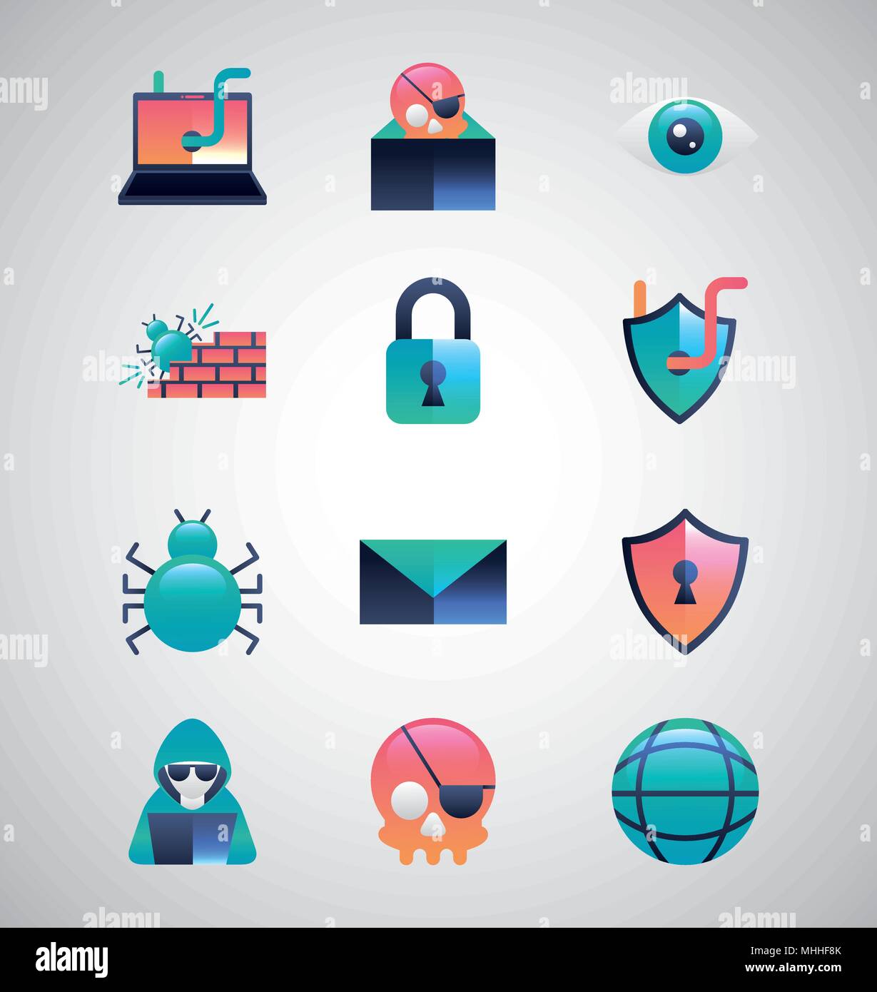 cyber security technology Stock Vector Image & Art - Alamy