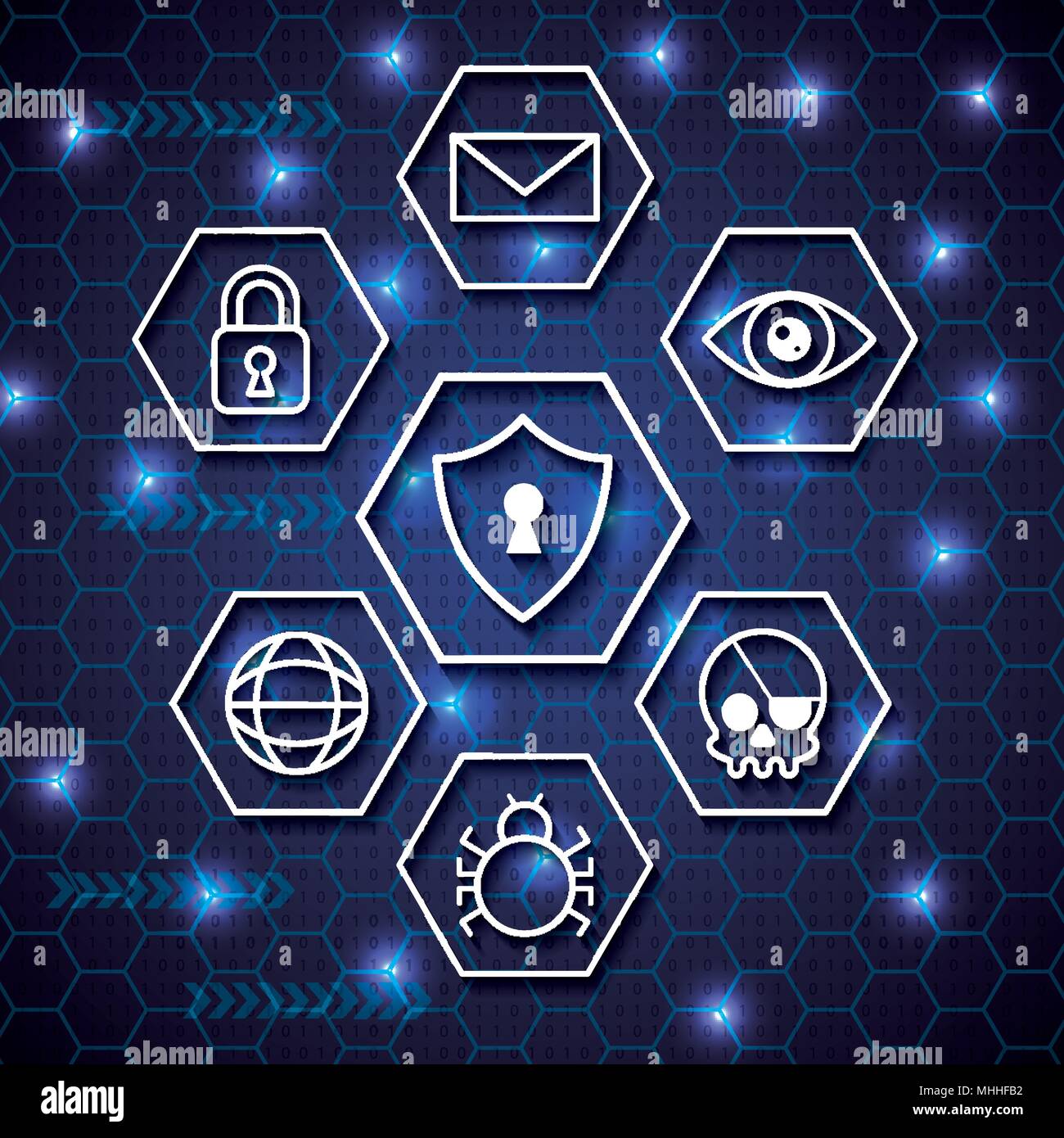 cyber security technology Stock Vector Image & Art - Alamy