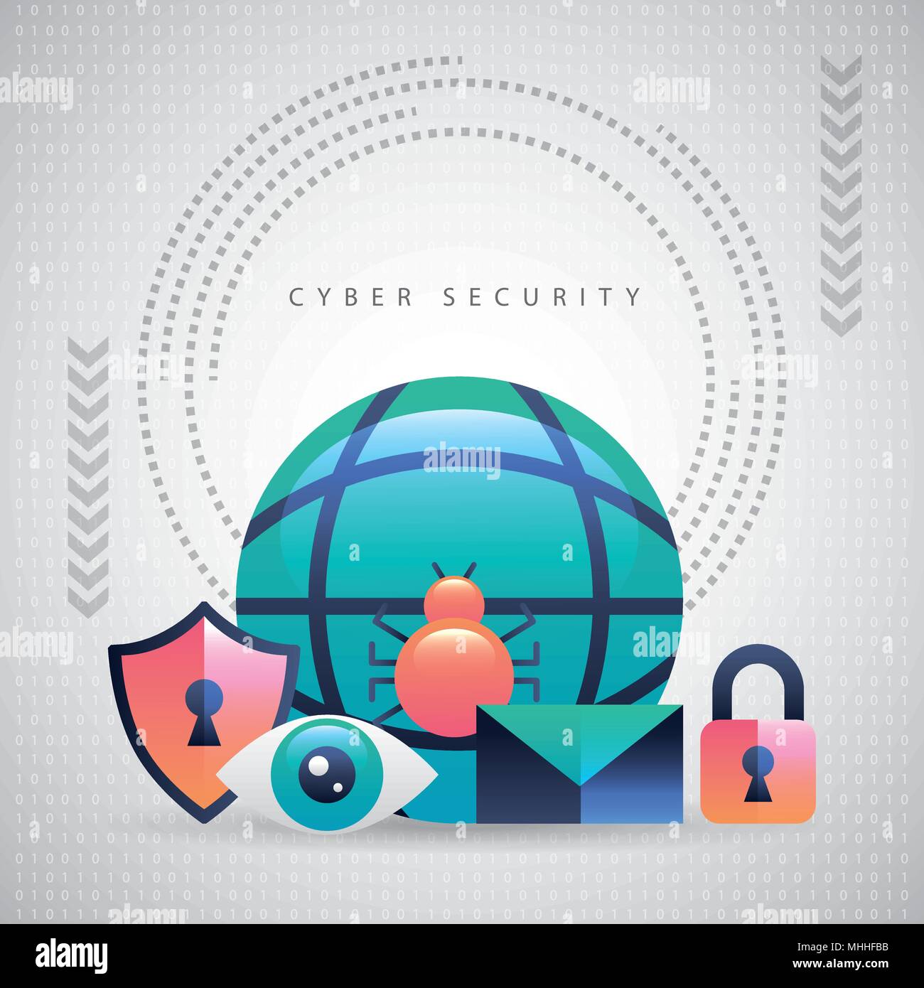 cyber security technology Stock Vector Image & Art - Alamy