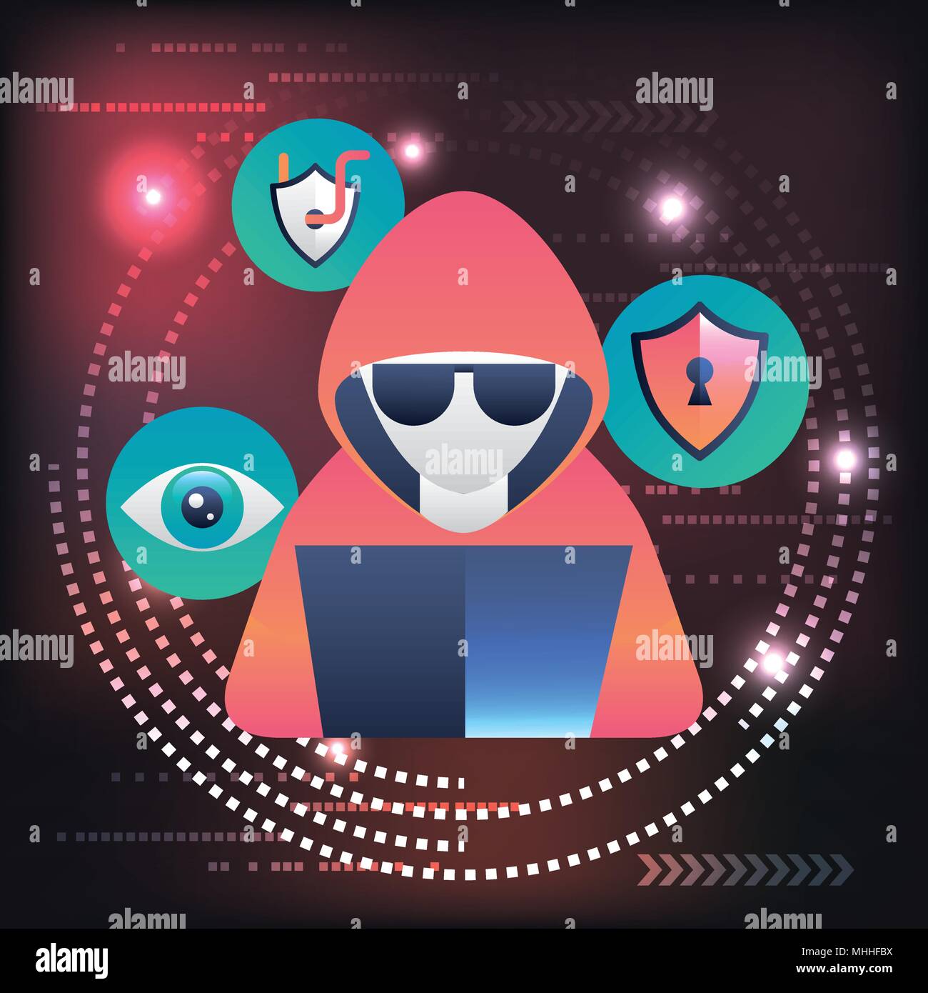cyber security technology Stock Vector Image & Art - Alamy