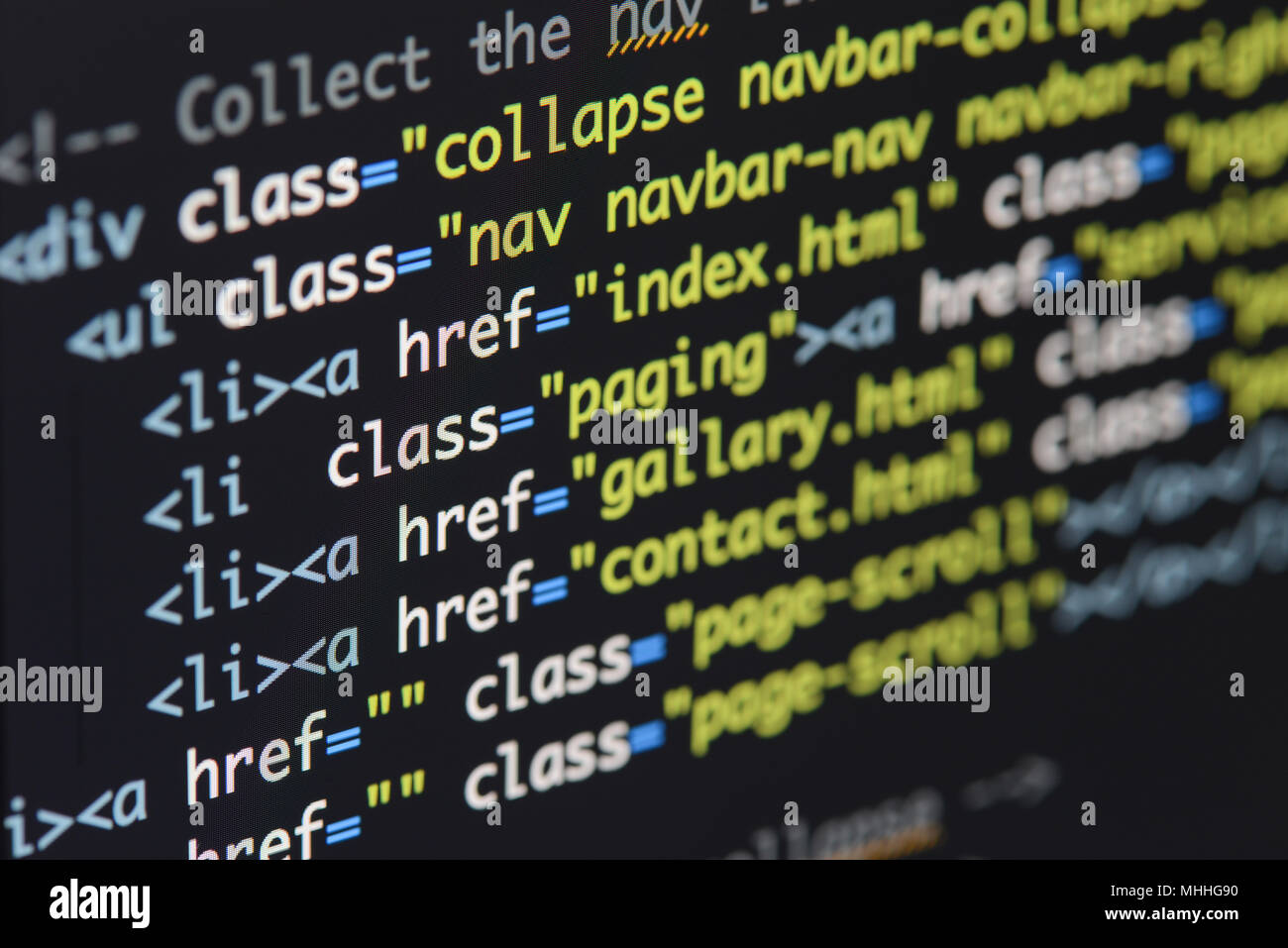 Html coding hi-res stock photography and images - Alamy