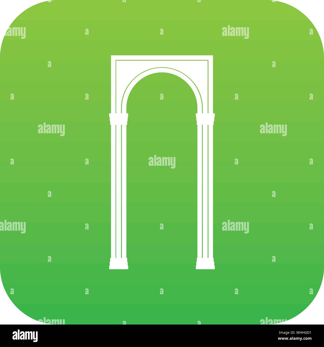 Arch icon digital green Stock Vector Image & Art - Alamy