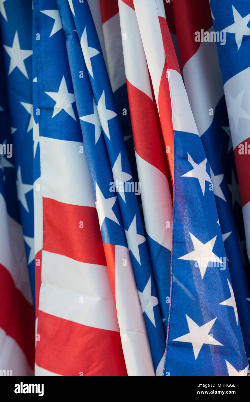 american stars and stripes flag waving Stock Photo - Alamy