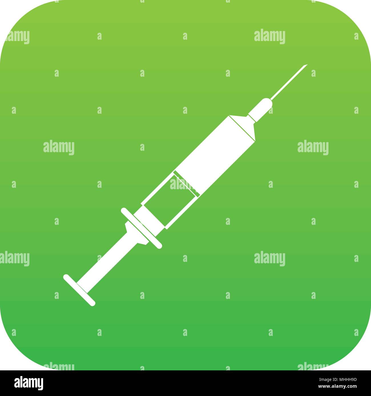 Syringe icon digital green Stock Vector Image & Art - Alamy