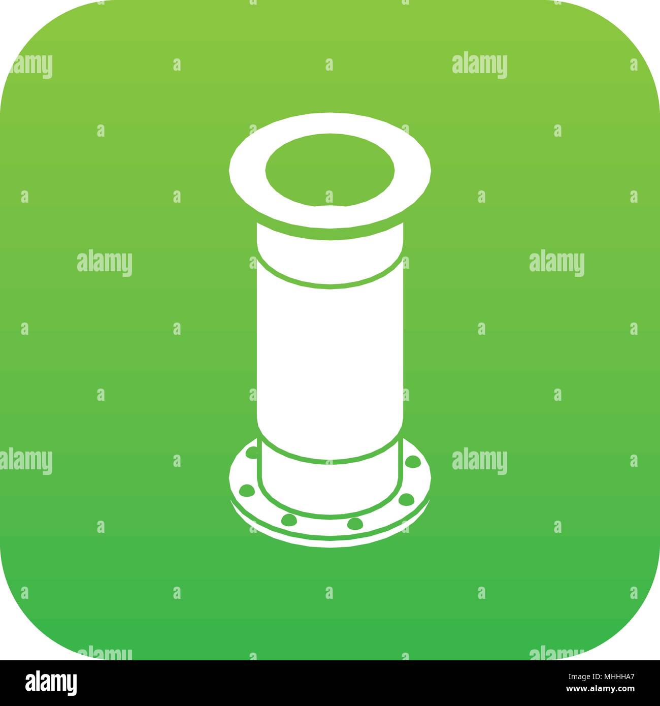 Sewerage pipe icon green vector Stock Vector Image & Art - Alamy