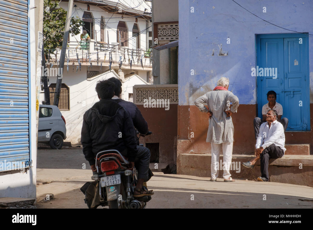 Street life. Bundi, Rajasthan. India Stock Photo